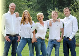 Jürgen Matthes mit seiner Famile