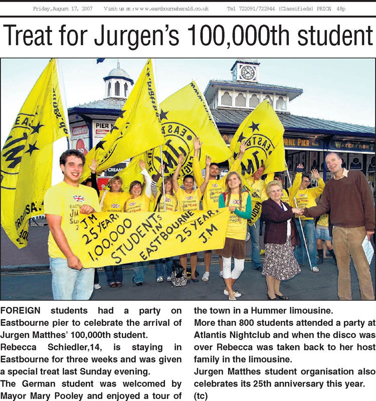 Sprachreisen - Pressebericht im Tagesblatt Herald