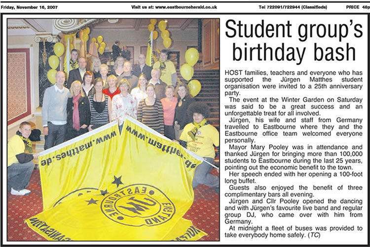 Sprachreisen - Pressebericht im Tagesblatt Herald